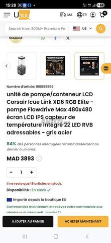 Unité de pompe Corsair Icue Link XD6 RGB Elite - 2