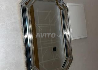 مرآة ديكور فضية - أنيقة وعصرية