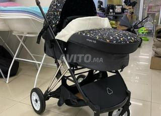 عربة أطفال قابلة للطي 2 في 1 جديدة وصلبة للغاية
