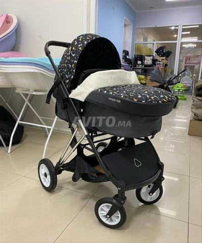 عربة أطفال قابلة للطي 2 في 1 جديدة وصلبة للغاية