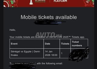 تذكرة السنغال مصر