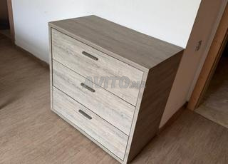 Commode 3 tiroirs – Bois clair