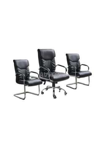 طقم كراسي جلد صناعي / كرسي مكتب