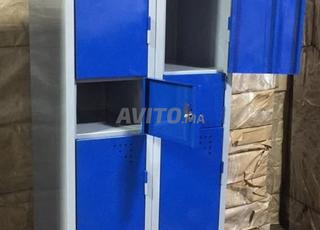 خزانة خزانة ملابس معدنية قطعة واحدة