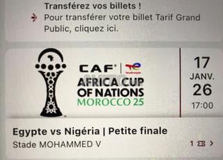 Egypte - Nigeria échange avec final