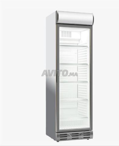 خزانة تجارية زجاجية ثلاجة عرض تجارية