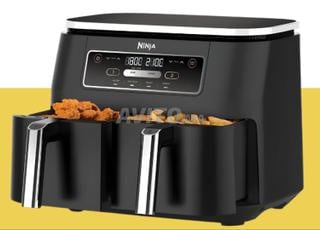 مقلاة هوائية مزدوجة Ninja Foodi 4 في 1 سعة 7.6 لتر