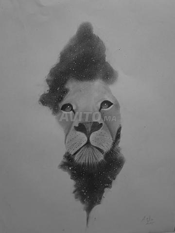 لوحات أصلية بقلم الرصاص على الورق 65/50 سم