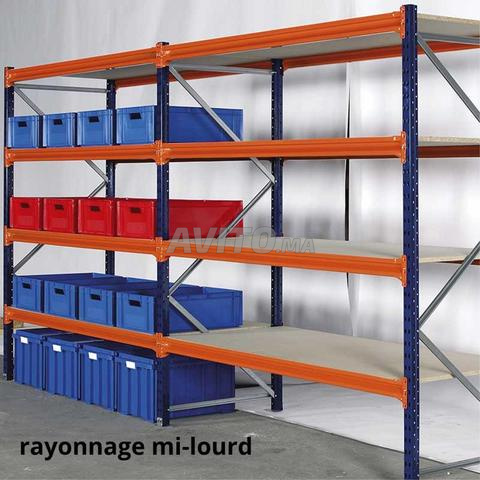 أرفف نصف ثقيلة للتخزين الضخم