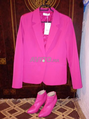 🧥 Blazer pour femme neuf avec étiquette - Couleur fuchsia élégante - 2