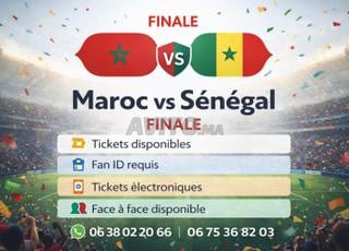 Tickets du Maroc disponibles