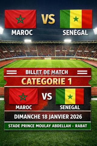 كأس الأمم الأفريقية 2025 المغرب السنغال الفئة 1