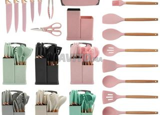 طقم أدوات المطبخ المميز 19 قطعة