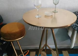 طاولة عالية الجودة العالية وكرسي بار