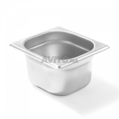 حوض جاسترونورم من الفولاذ المقاوم للصدأ 1/6 عمق 65 مم