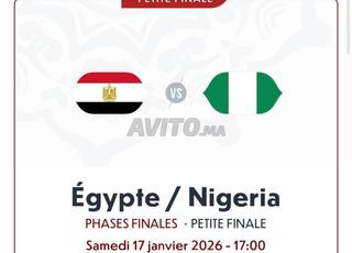 المباراة النهائية الصغيرة بين مصر ونيجيريا