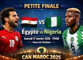3 tickets petite Finale EGYPTE vs NIGERIA
