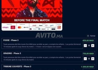 Tickets Match Finale FanZone Anfa park