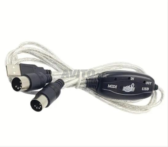 Câble adaptateur USB vers MIDI in/out