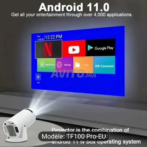 جهاز عرض فيديو ذكي واي فاي أندرويد