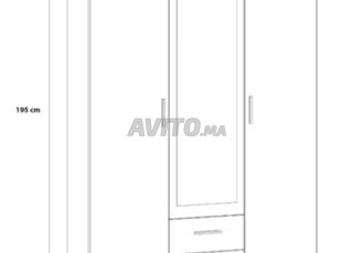 خزانة بـ 3 أبواب