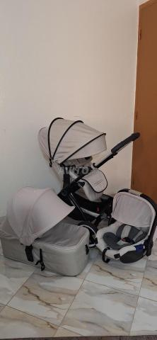 طقم ثلاثي أصلي لعربة الأطفال Jane crosslight