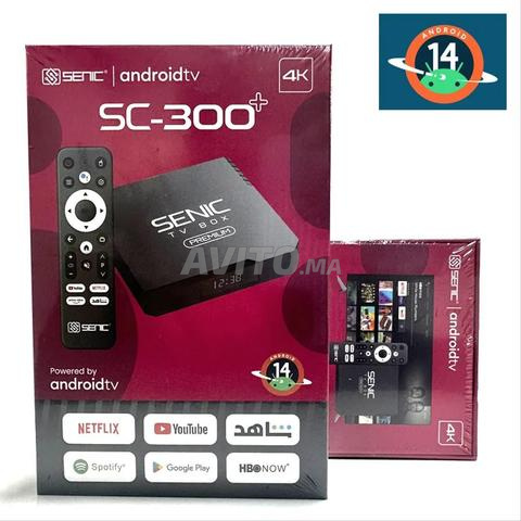 صندوق تلفزيون Senic SC-300 Android 14 4K 2GB RAM 16GB