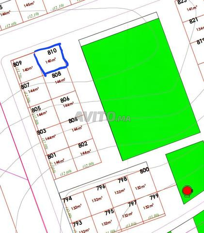 Terrain commercial R3 140 m² Hay Riad Errachidia - 2