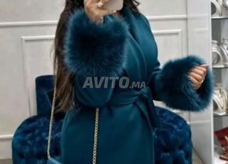 Manteau Manteau cachemire avec fourrure