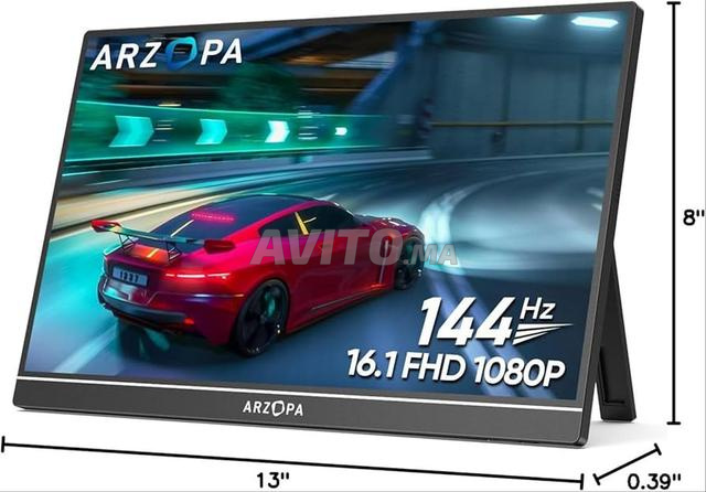 شاشة محمولة 16.1 ARZOPA 144 هرتز PS5 PC