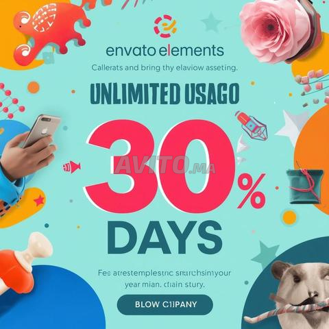 شراء Envato Elements استخدام غير محدود لمدة 30 يومًا