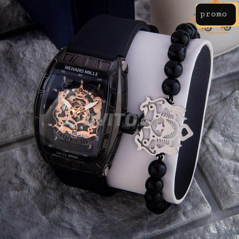 ساعة رجالية أنيقة مع سوار