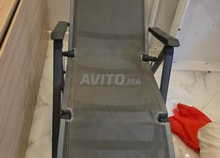 شيزلونج كرسي استرخاء متعدد الأوضاع قابل للطي رمادي