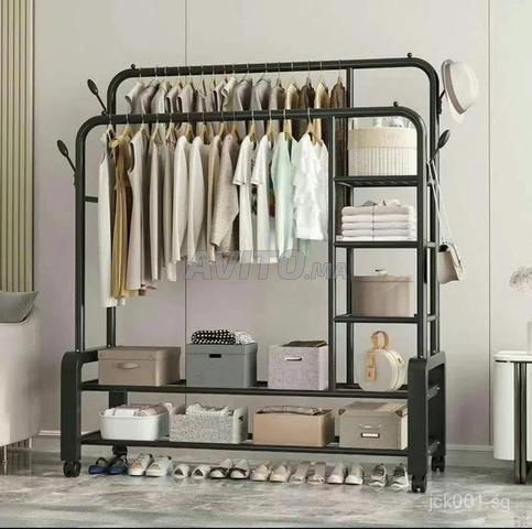 *علاقة ملابس مزدوجة فخمة