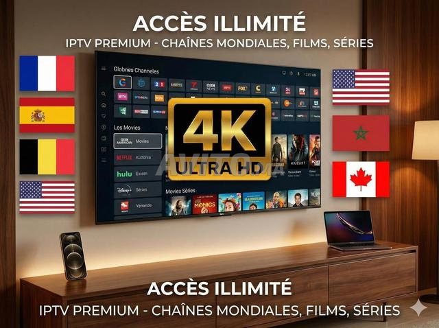 أفضل IPTV Smart TV Samsung LG & Android FHD 4K