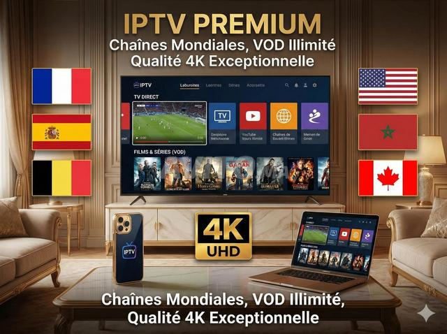 IPTV Qualité 4K Réel Test Dispo