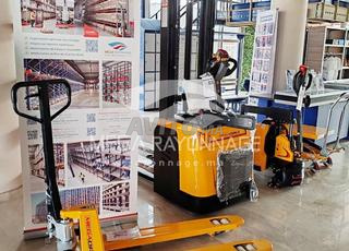 Transpalette Manuel ROUE EN CAOUTCHOUC