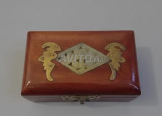 coffre vintage en bois preciux style asiatique