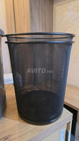 مجموعة من 2 سلة مهملات / صناديق قمامة مكتبية من المعدن