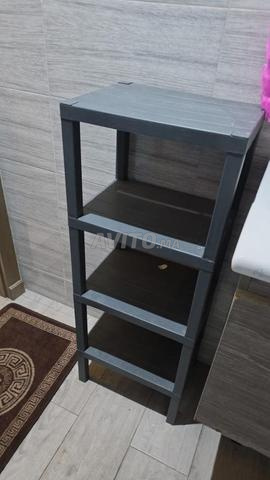 رف تخزين بلاستيكي للحمام والمطبخ