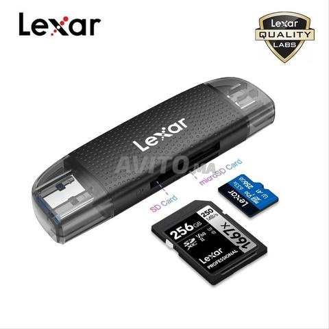 قارئ بطاقات Lexar Dual-Slot USB-A/C