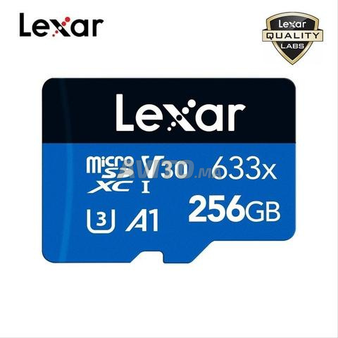 Lexar 633x 256 GB بطاقة microSD سلسلة BLUE