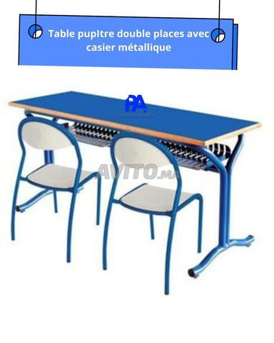 Chaise iso\vestiaire\table individuelle avec casie