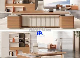 bureau avec retour/chaise/banquette/vestiaire/lit