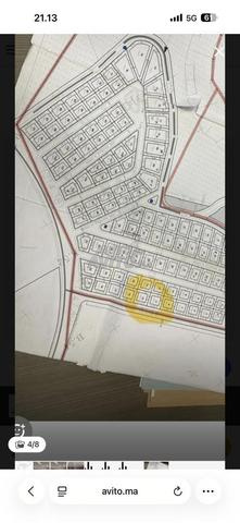 Lot de Villa 540 M, viabilisé, titré, 4 façades. - 2