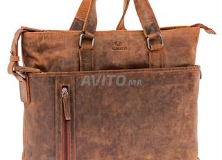 Cartable Cuir véritable Sac PC Portable original.