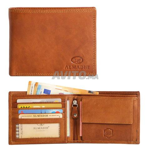 محفظة جلد طبيعي، محفظة.