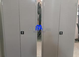 خزانة معدنية بباب مفصلي \ خزانة ملابس \ ستارة