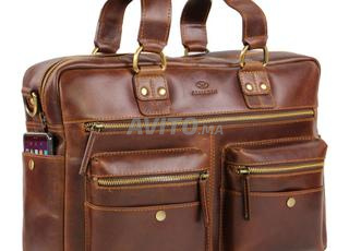 حقيبة حاسوب محمول 15 جلد طبيعي حقيبة