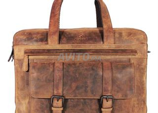 حقيبة جلدية أصلية 16 بوصة